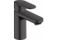 Single lever washbasin faucet 70 with pop-up waste with pull-rod, Hangrohe Vernis blend , black mat