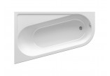 Corner bathtub right Ravak Chrome 160x105 cm acrylic, snowwhite