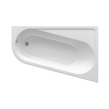 Corner bathtub Ravak Chrome 170x105 cm, left version, acrylic - white