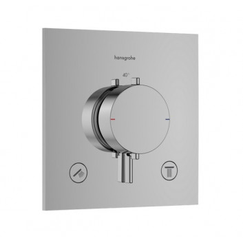 Mixer thermostatic Hansgrohe Ecostat E, concealed, external part