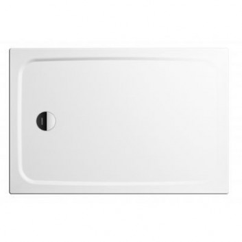 Shower tray rectangular Kaldewei Cayonoplan steel, z obniżonym nośnikiem ze styropianu, płaski 150x90 cm- white