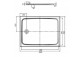 Shower tray rectangular Kaldewei Cayonoplan steel, z obniżonym nośnikiem ze styropianu, płaski 150x90 cm- white