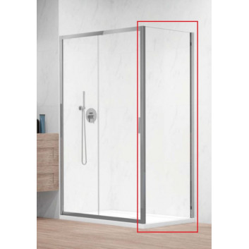 Door shower Radaway Alienta DWJ+S 100 cm - glass transparent, profil chrome