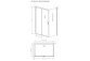 Door shower Radaway Alienta DWJ+S 100 cm - glass transparent, profil chrome