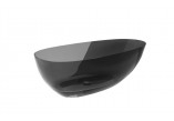 Bathtub freestanding Besco Assos B&W, 160x70cm, black/white