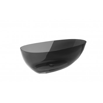 Bathtub freestanding Besco Assos B&W, 160x70cm, black/white