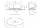 Bathtub freestanding 148x75cm, Omnires Shell M+, white shine