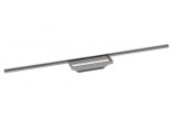 External part odpływu liniowego Hansgrohe RainDrain Flex 800 z możliwością przycięcia, montaż wallmounting, finish stainless steel, szczotkowana 