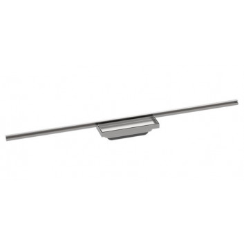 External part odpływu liniowego Hansgrohe RainDrain Flex 800 z możliwością przycięcia, montaż wallmounting, finish stainless steel, szczotkowana 