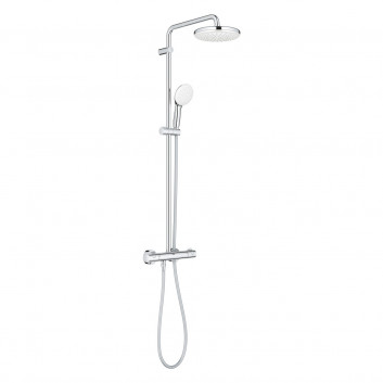 Shower system Grohe Tempesta Cosmopolitan System 210, with thermostat for wall mounting - chrome