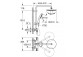 Shower system Grohe Tempesta Cosmopolitan System 210, with thermostat for wall mounting - chrome