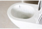 Ceramic washbasin Laveo Kvadrato 47x36 cm countertop, without hole na baterie - white