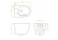 Ceramic washbasin Laveo Kvadrato 47x36 cm countertop, without hole na baterie - white