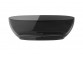 Bathtub freestanding Besco Xara 160x75 cm oval Carbon Grey, maskownica black matt