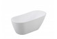Bathtub freestanding Besco Navia 150x80 cm oval white, maskownica syfonu z overflow white