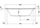 Bathtub with hydromassage 150x75cm, Duravit Qatego, Combi-System P - White