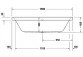 Bathtub with hydromassage Duravit Starck 200x100 cm, wariant hydromasażu Air-System - white