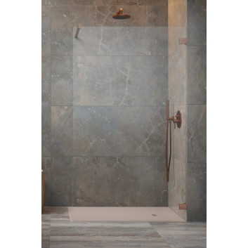 Shower cabin Radaway Essenza Pro 8 Gold Walk-in 120, glass transparent, profil gold