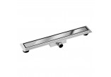 Drainline podłogowy Balneo Duplex Next Mirror Silver 60 cm, dwustronny of stainless steel z niskim syfonem i głębokim osadnikiem - shiny chromee