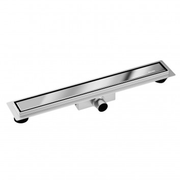 Drainline podłogowy Balneo Duplex Next Gold 90 cm, dwustronny, of stainless steel szczotkowanej, z niskim syfonem i głębokim osadnikiem - gold 