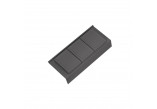 Listwowy holder meblowy Elita Loock Black 40 L-398 - black