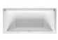 Bathtub with hydromassage Duravit Happy D.2 190x90 cm, wariant hydromasażu Air-System - white