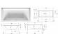 Bathtub with hydromassage Duravit Happy D.2 190x90 cm, wariant hydromasażu Air-System - white