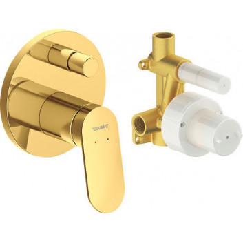 Shower mixer Duravit Wave concealed - gold polerowane