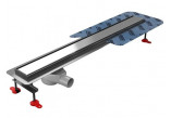 Drainline Wiper Offset Revers (grid 2w1), długość 80 cm z obrotowym syfonem drop 50