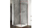 Hinged door Ronal Cadura 1 hinged z profilem przyściennym CA1C, 80x200 cm, left version - glass transparent, shiny silver profile