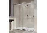 Door sliding Huppe Aura Elegnace 1-piece ze stały segmentem, right, 90x200 cm, transparent glass, shiny silver profile