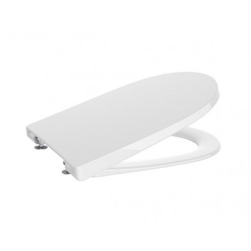 Toilet seat with soft closing Compacto Roca Ona, Supralit, white
