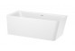 Corner bathtub asymmetric Roca Easy left, white, acrylic, 150 x 80 cm, legs w zestawie