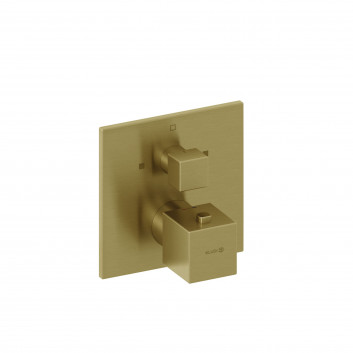 Concealed mixer bath and shower with thermostat, KLUDI NOVA FONTE Puristic - black mat 