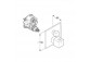 Concealed mixer bath and shower with thermostat, KLUDI NOVA FONTE Puristic - black mat 