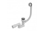 Siphon wannowy z overflow Ravak z overflow, sterowany cięgnem, 570 mm - white mat