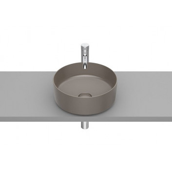 Countertop washbasin 37x37cm Roca Inspira Round round white