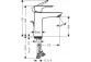 Washbasin faucet Hansgrohe Talis E 110, height 162mm, with pull-rod i kompletem odpływowym, black brushed chromee