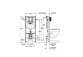 Concelaed frame do WC 5 w 1, Grohe Rapid SL - Chrome