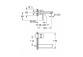 Bath tap Grohe Lineare 4-hole - brushed hard graphite