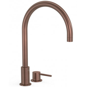Washbasin faucet Tres Study Colors, single lever standing, height 373 mm - black brąz