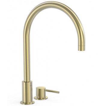 Washbasin faucet Tres Study Colors, single lever standing, height 373 mm - volcanic