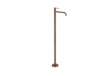 Mixer single lever basin z przyłączem floor, TRES STUDY - Czerń Metalizowana