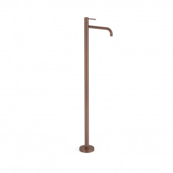 Mixer single lever basin z przyłączem floor, TRES STUDY - Czerń Metalizowana