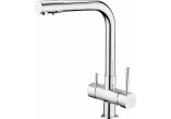 Kitchen faucet with pull-out spray - 2 rodzaje strumienia, Deante Lukrecja - Chrome