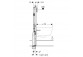 Frame Geberit Duofix, Sigma 8 cm, do WC, H114