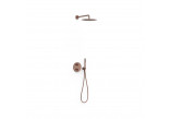 Set shower mixer Tres Therm-box, termostatycznej, concealed 2-drożnej - black brąz