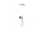 Set shower mixer Tres Therm-box, termostatycznej, concealed 2-drożnej - gold cava