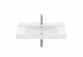Washbasin wall mounted rectangular Roca Ona Fineceramic, 80x46cm, z overflow, black mat