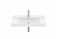 Washbasin wall mounted rectangular Roca Ona Fineceramic, 80x46cm, z overflow, black mat